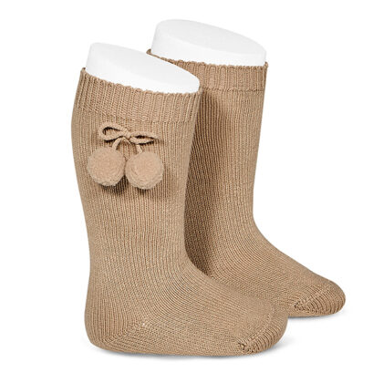 Calcetines Altos con borlas Camel (326) Cóndor