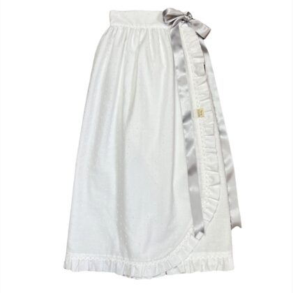 Faldon Plumeti Blanco