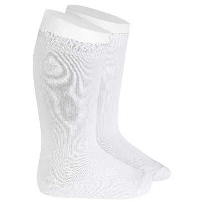 Calcetines altos bolillo calado Blanco (200) Cóndor