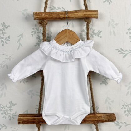 Body cuello Smock Celeste