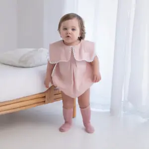 Pelele Siros lino rosa palo