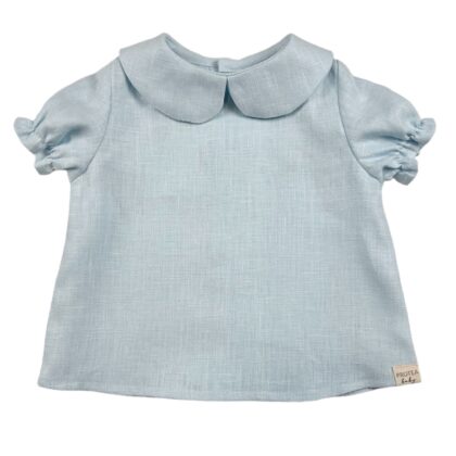 Blusa Siros lino celeste