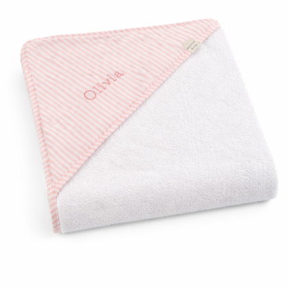 Capa de baño mil rayas rosa