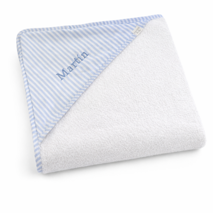 Capa de baño mil rayas azul