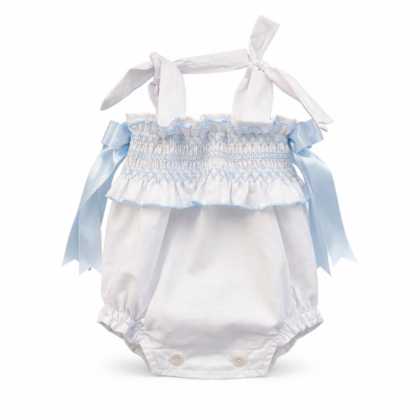 Ranita alta smock celeste