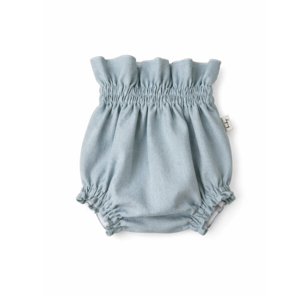 Culotte Siros lino verde empolvado