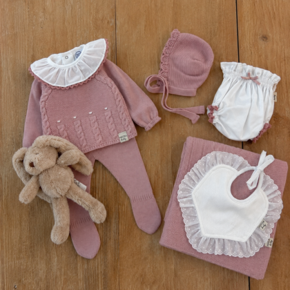 Conjunto Cantabria rosa empolvado