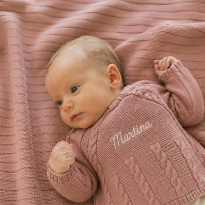 Conjunto Cantabria rosa empolvado