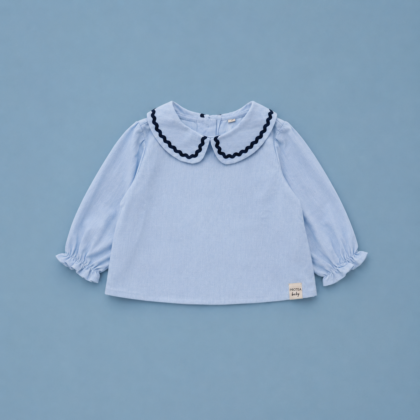 Blusa cuello bebé Oxford
