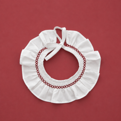 Cuello smock granate